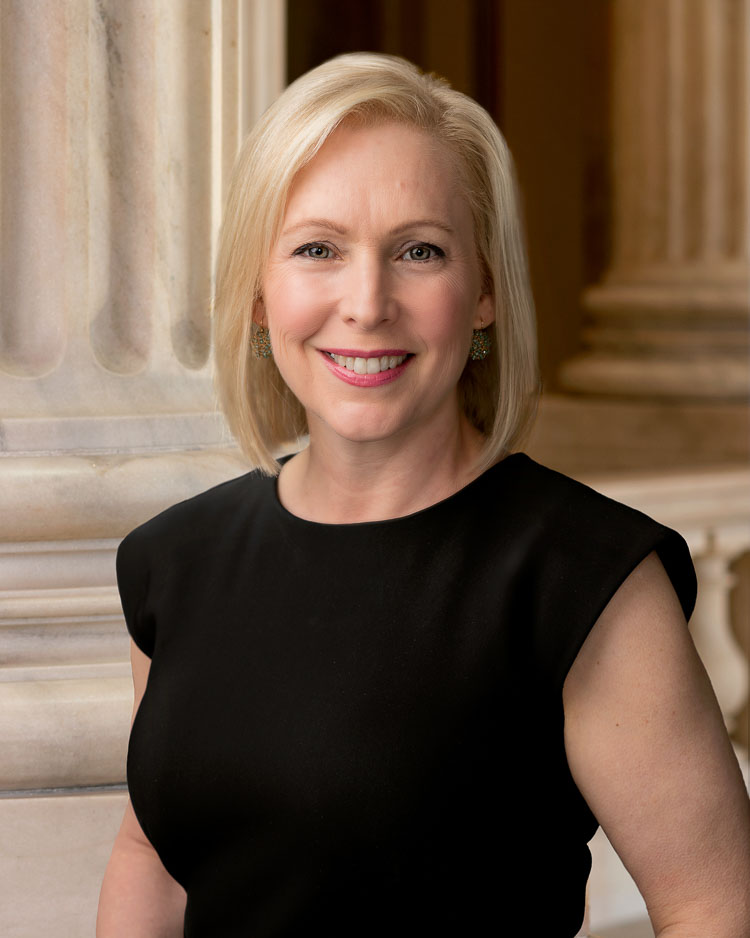 2019 official portrait of Senator Kirsten Gillibrand